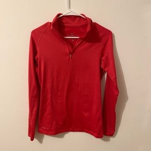 Pink Nike Thermafit half-zip jacket